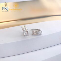 BÔNG TAI VÀNG TRẮNG PNJ 10K