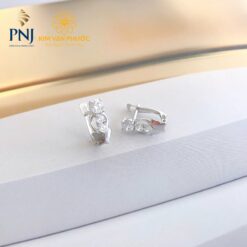 BÔNG TAI VÀNG TRẮNG PNJ 10K