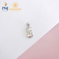 MẶT DÂY HỒ LY VÀNG TRẮNG 10K PNJ