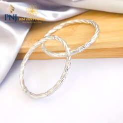 VÒNG TAY VÀNG TRẮNG PNJ 10K