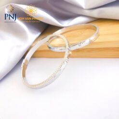 VÒNG TAY VÀNG TRẮNG PNJ 10K