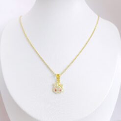 MẶT DÂY CHUYỀN MÈO KITTY CHO BÉ VÀNG 18K