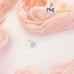 BÔNG TAI VÀNG TRẮNG PNJ 10K