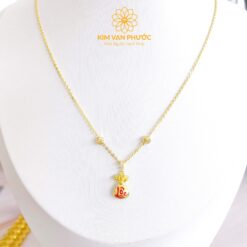 DÂY CHUYỀN LIỀN MẶT TÚI TIỀN VÀNG 14K(610)