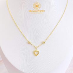 DÂY CHUYỀN LIỀN MẶT TRÁI TIM VÀNG 14K(610)