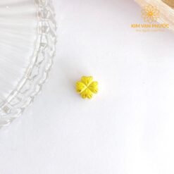 Charm cỏ bốn lá vàng 24k