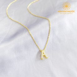 Mặt dây chuyền chữ cái vàng 610
