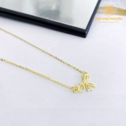 DÂY CHUYỀN NỮ VÀNG 14K(610)- MẶT NƠ