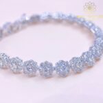 LẮC TAY KIM CƯƠNG THIÊN NHIÊN- VÀNG CN ITALY 750