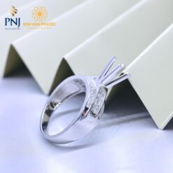 VÕ NHẪN KIM CƯƠNG THIÊN NHIÊN- Ổ HỘT 3.6-4.5mm