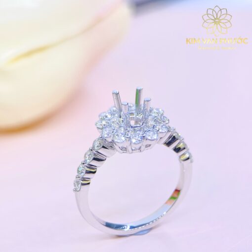 VỎ NHẪN KIM CƯƠNG THIÊN NHIÊN- Ổ HỘT 4.5-5.4mm