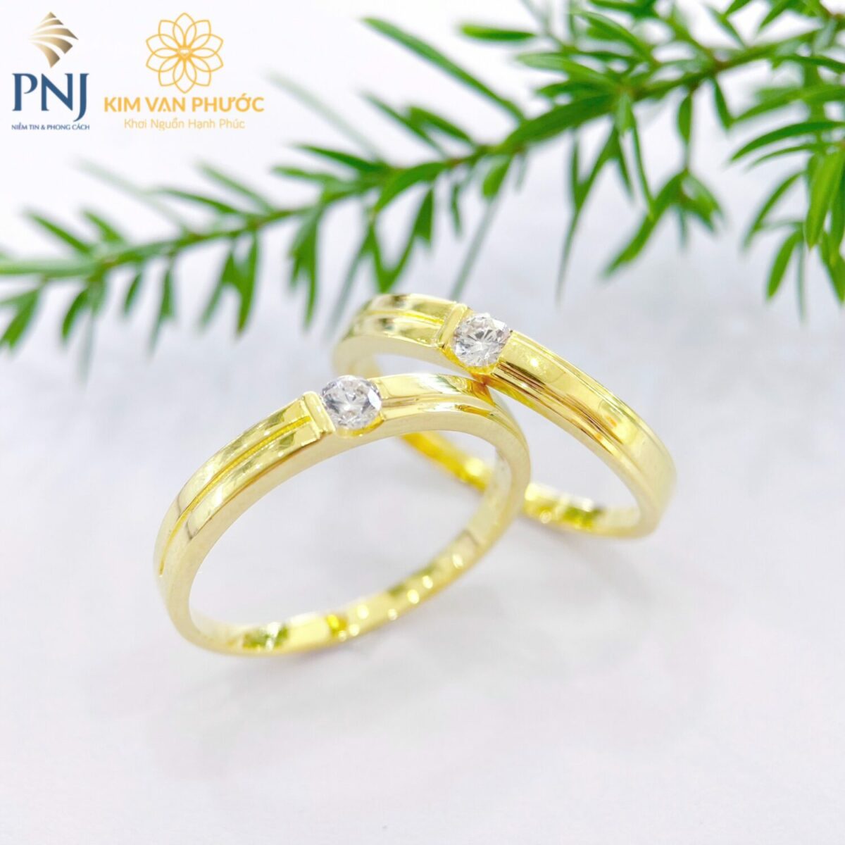 NHẪN CƯỚI PNJ 14K(610) - Kim Vạn Phước - Trang sức Vàng, Kim Cương, Italy  cao cấp