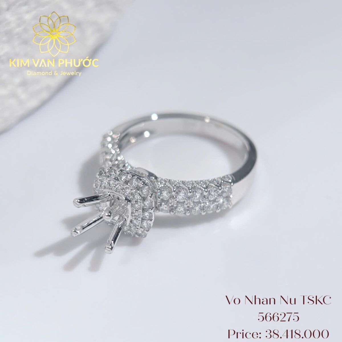 Vỏ trang sức kim cương để gắn viên chủ