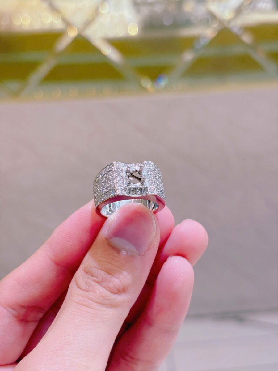 Vỏ trang sức kim cương vàng 18K 750